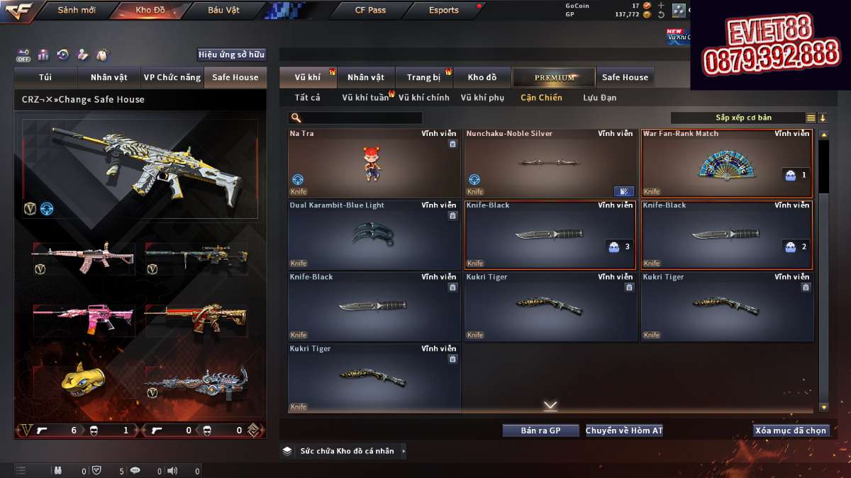 shop acc cf uy tin gia re